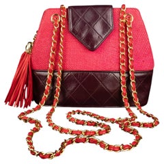 Chanel pink bag 1989-1991