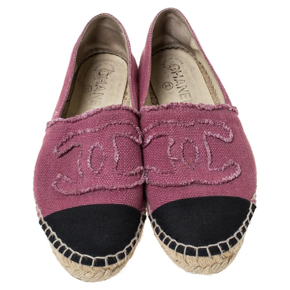 chanel pink loafers