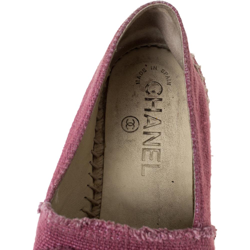 chanel loafers pink