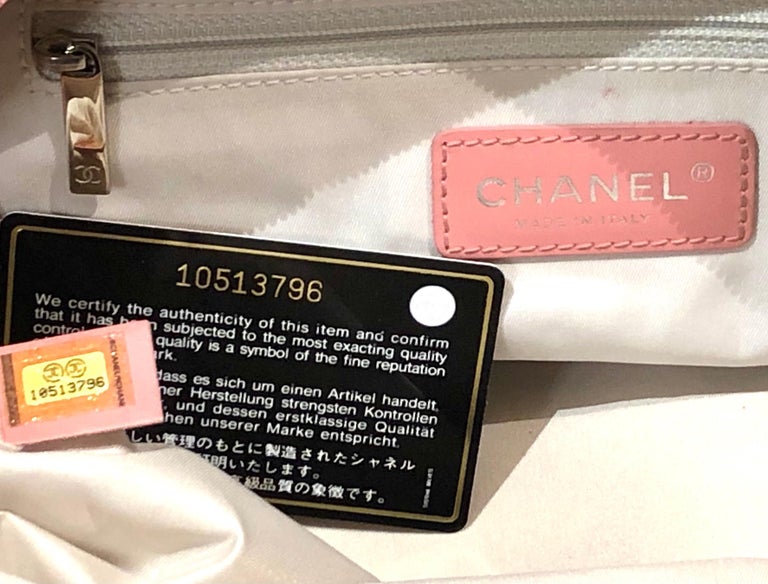 Chanel Pink Boston Style Handbag.  For Sale 6