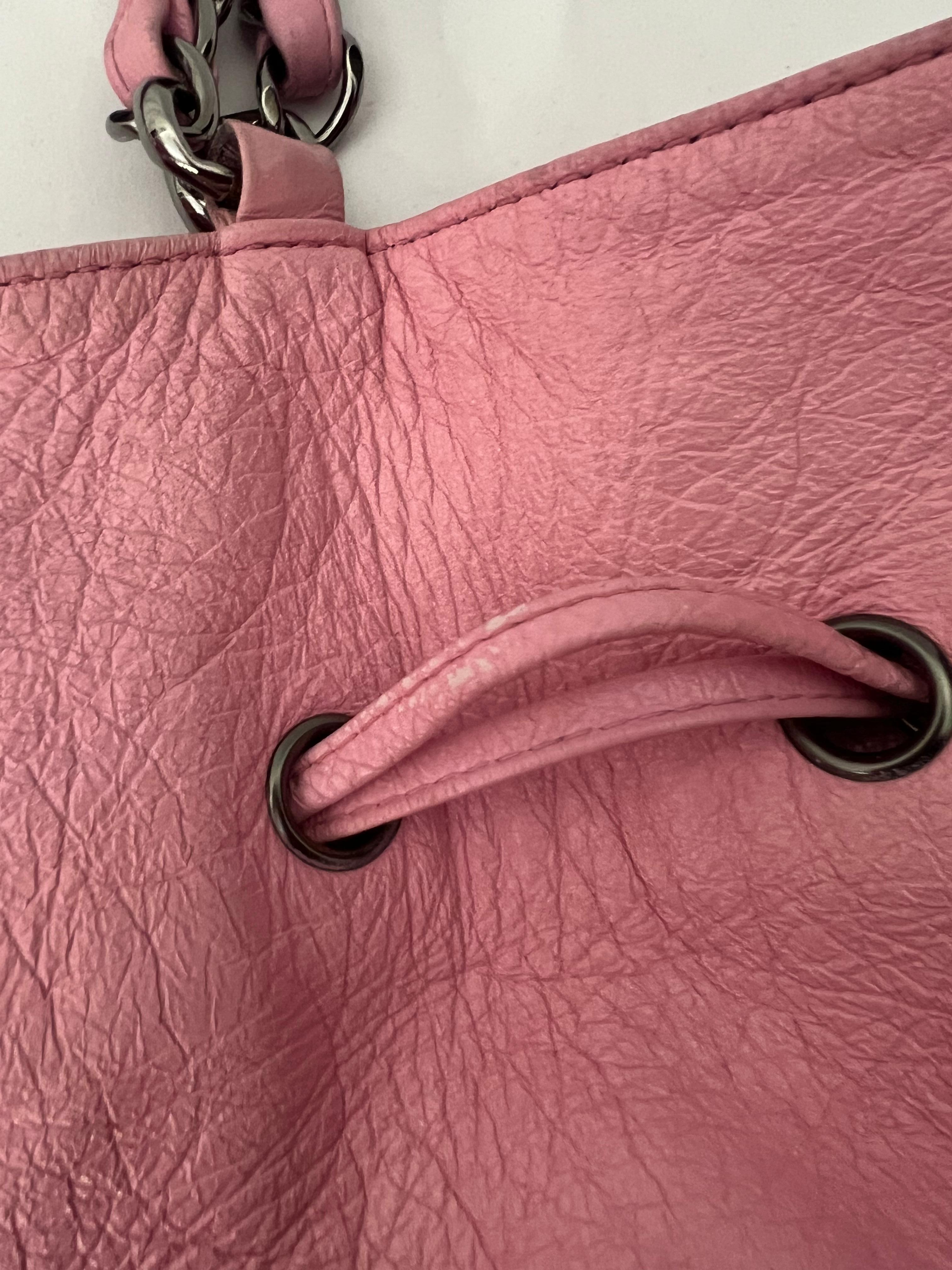 Chanel Pink Bucket Shoulder Bag 14