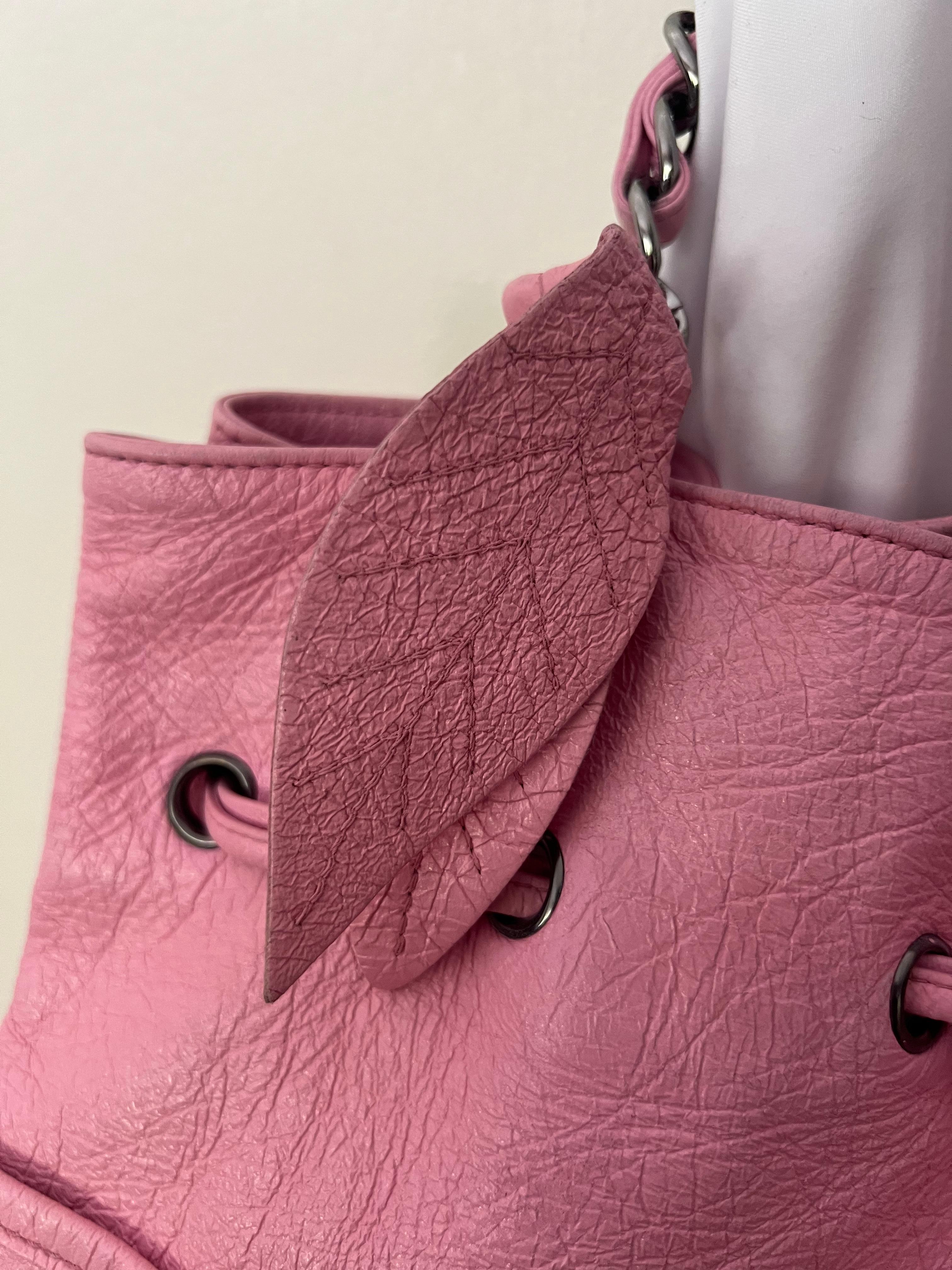 Chanel Pink Bucket Shoulder Bag  2
