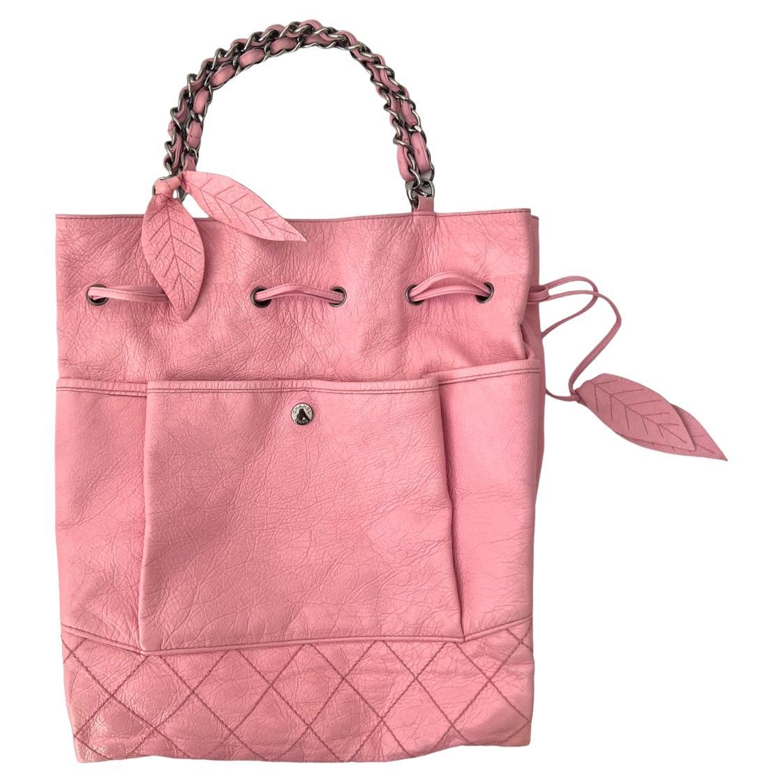 Chanel Pink Bucket Shoulder Bag 