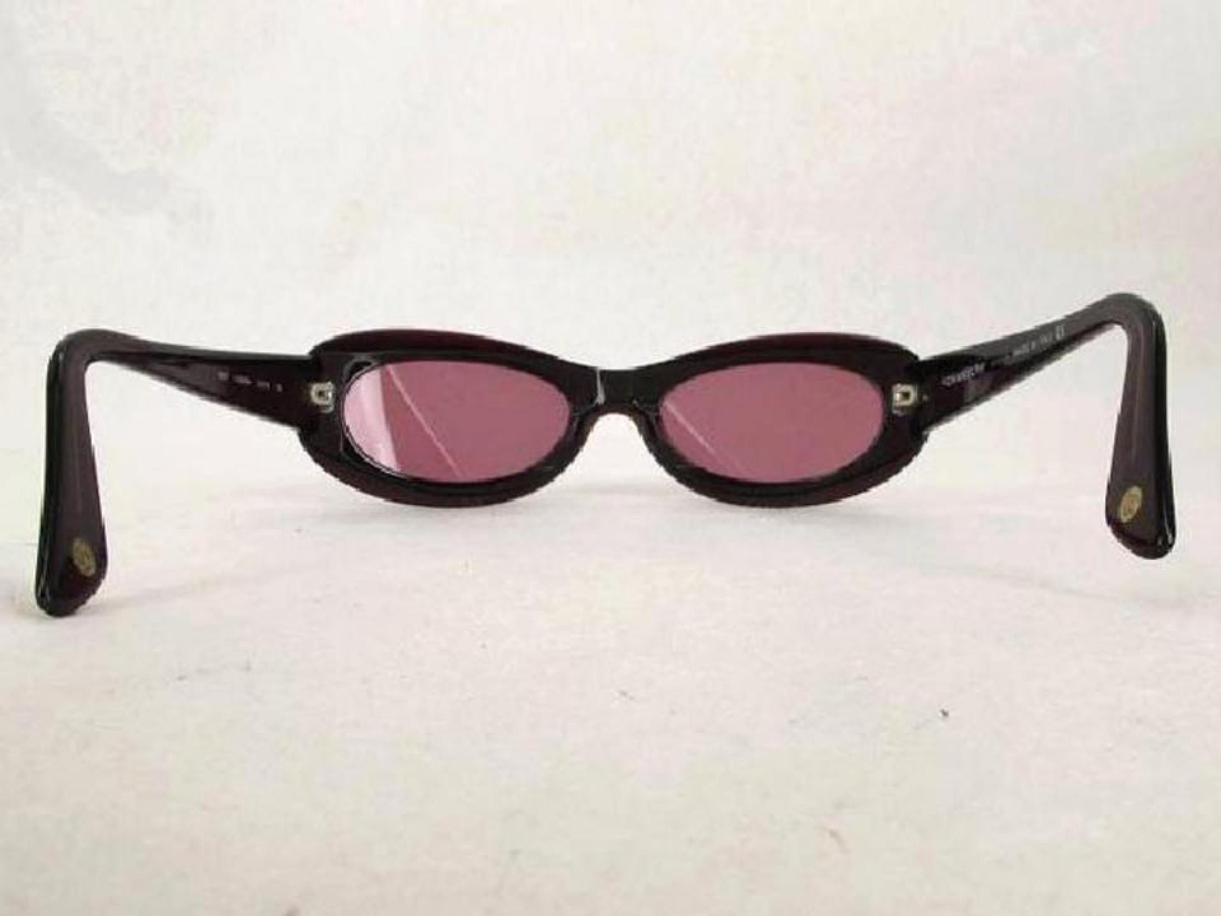 Red Chanel Pink Burgundy C.539/64 Ccav44 Sunglasses For Sale