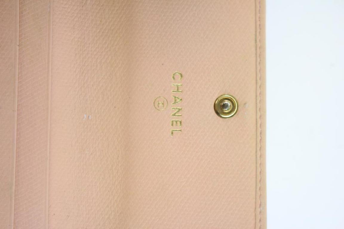 Chanel Pink Button Line 32cca41017 Wallet For Sale 1