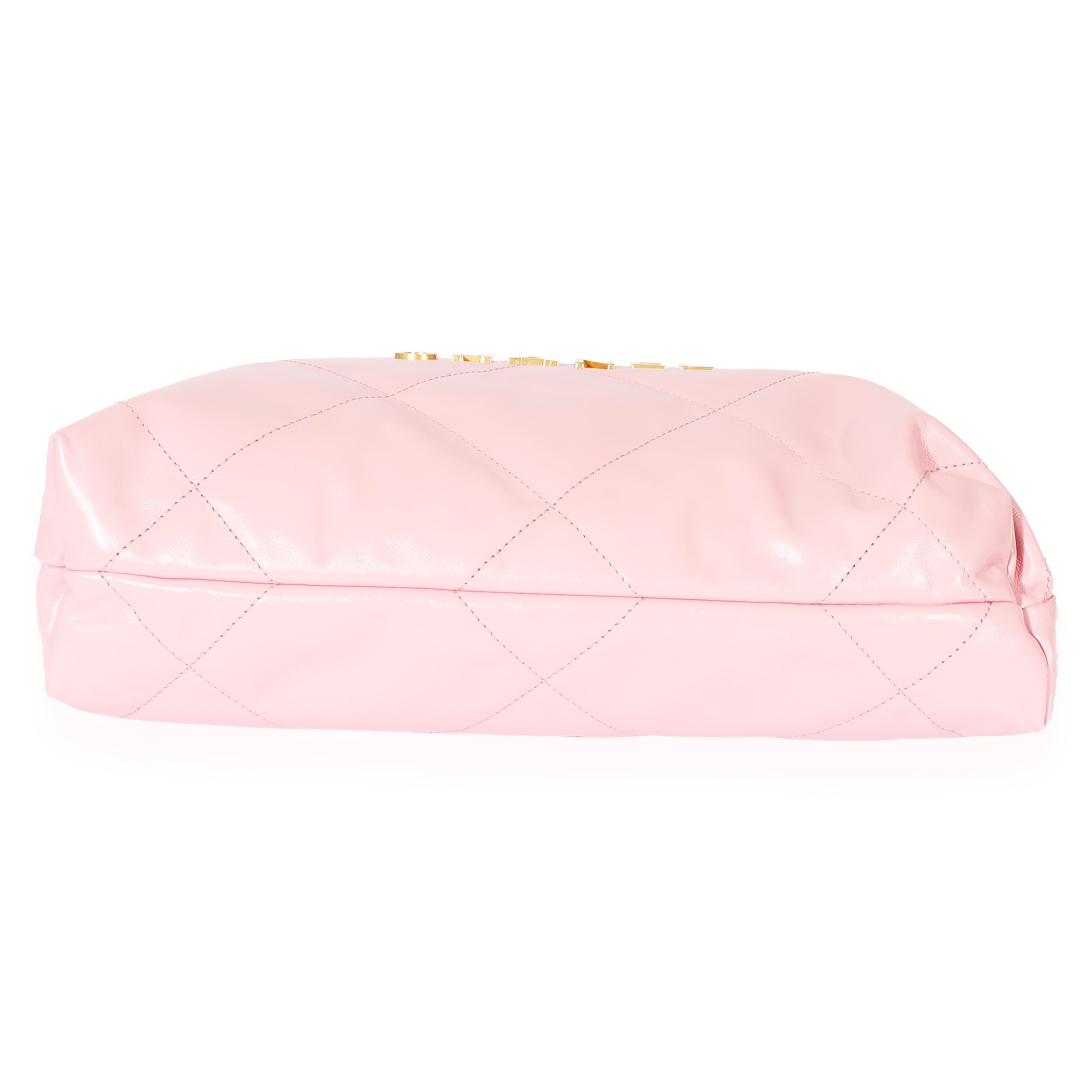 Women's Chanel Pink Calfskin Small 22 Bag