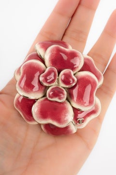 Chanel Pink Camellia Brooch, 2008