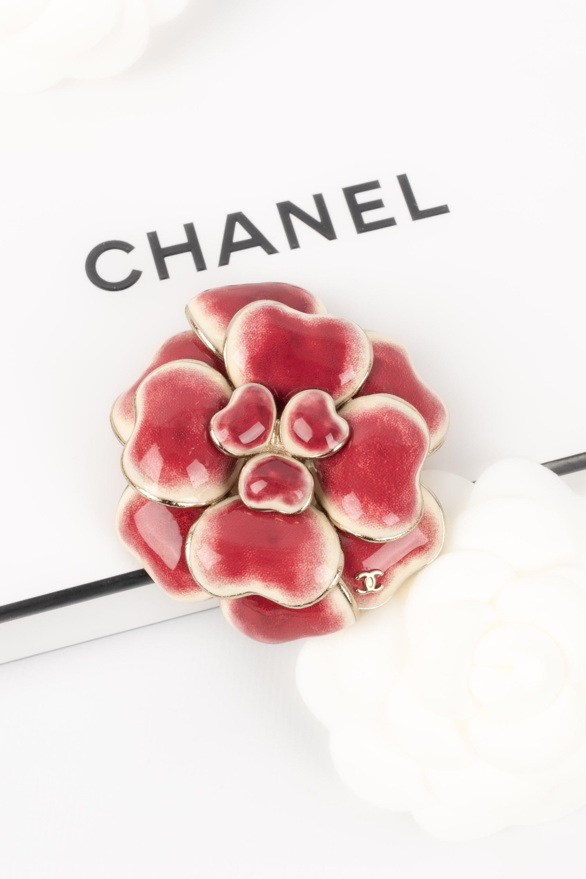 Chanel Pink Camellia Brooch, 2008 For Sale 1