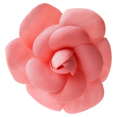 Chanel Pink Camellia Flower Pin