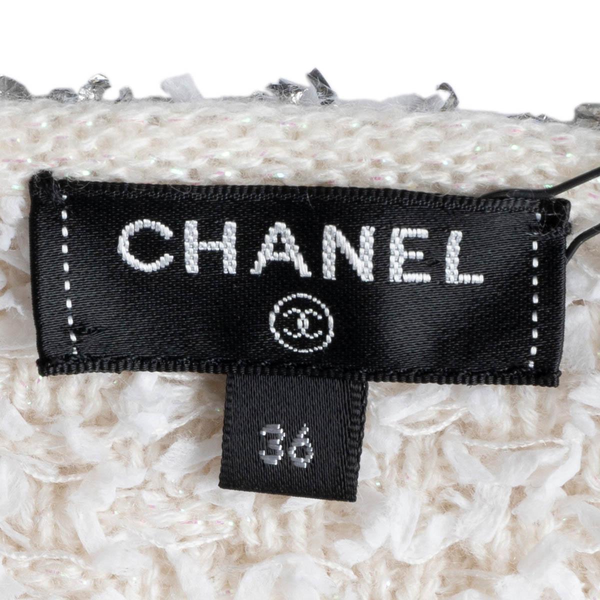 CHANEL pink cashmere 2018 18S WATERFALL KNIT Dress 36 XS For Sale 4
