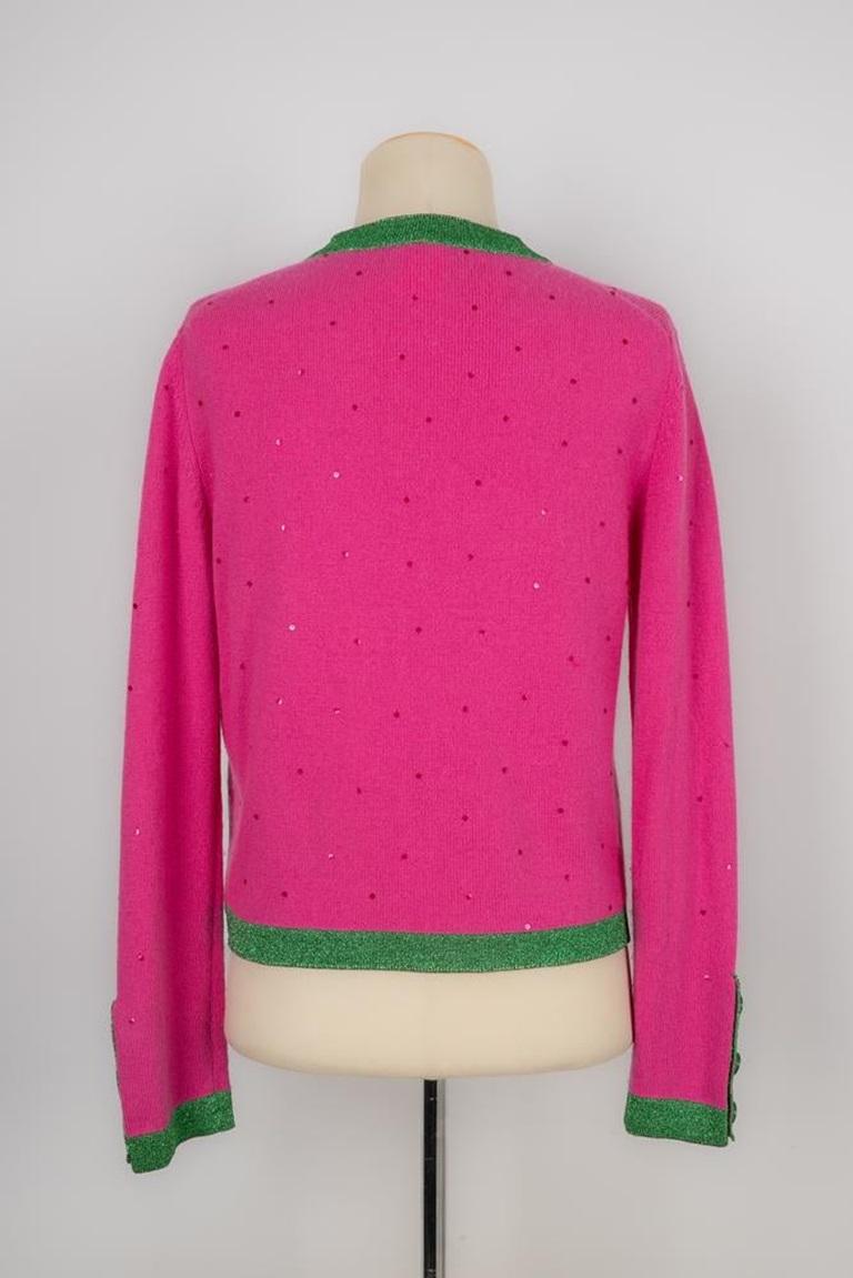 Women's Chanel Pink Cashmere Cardigan Set, 1996