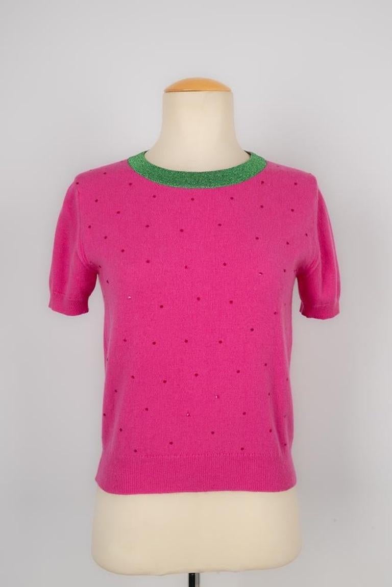 Chanel Pink Cashmere Cardigan Set, 1996 2