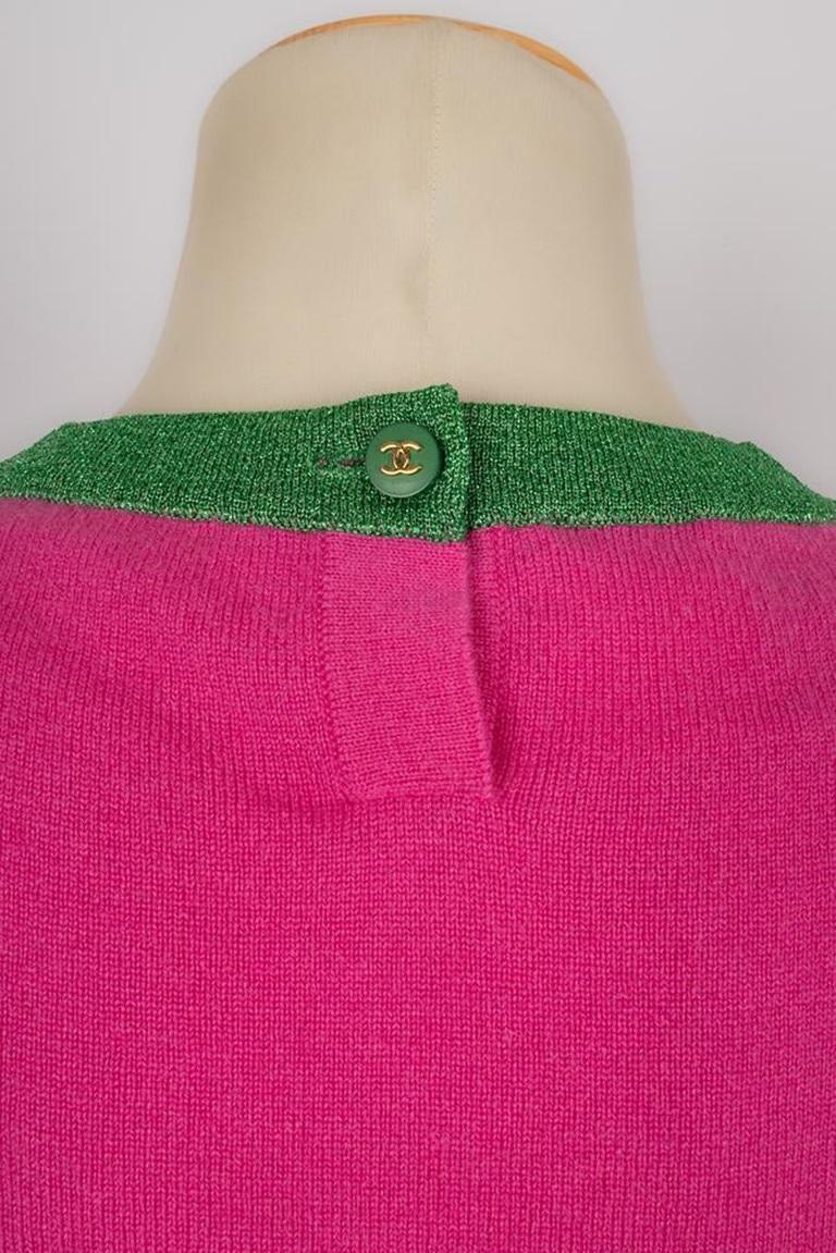 Chanel Pink Cashmere Cardigan Set, 1996 4
