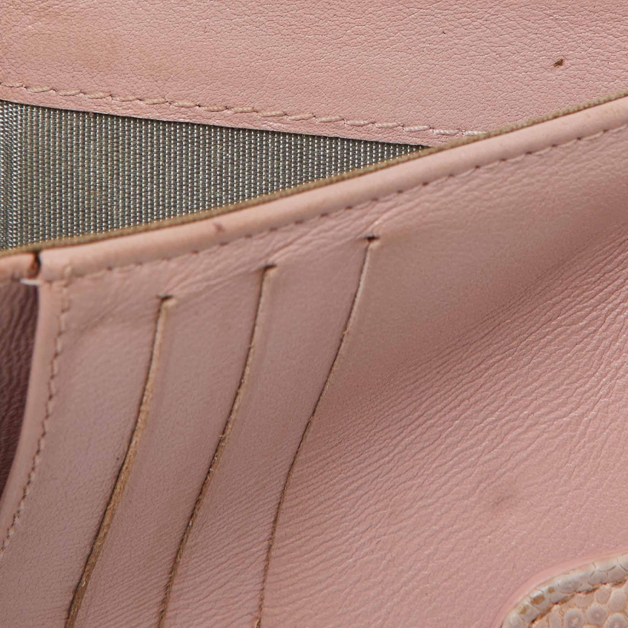 Beige Chanel Pink Caviar Leather CC Compact Wallet For Sale