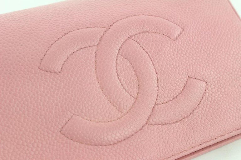 Chanel Pink Caviar Leather Cosmetic Pouch Toiletry Bag 18C712 For Sale at  1stDibs