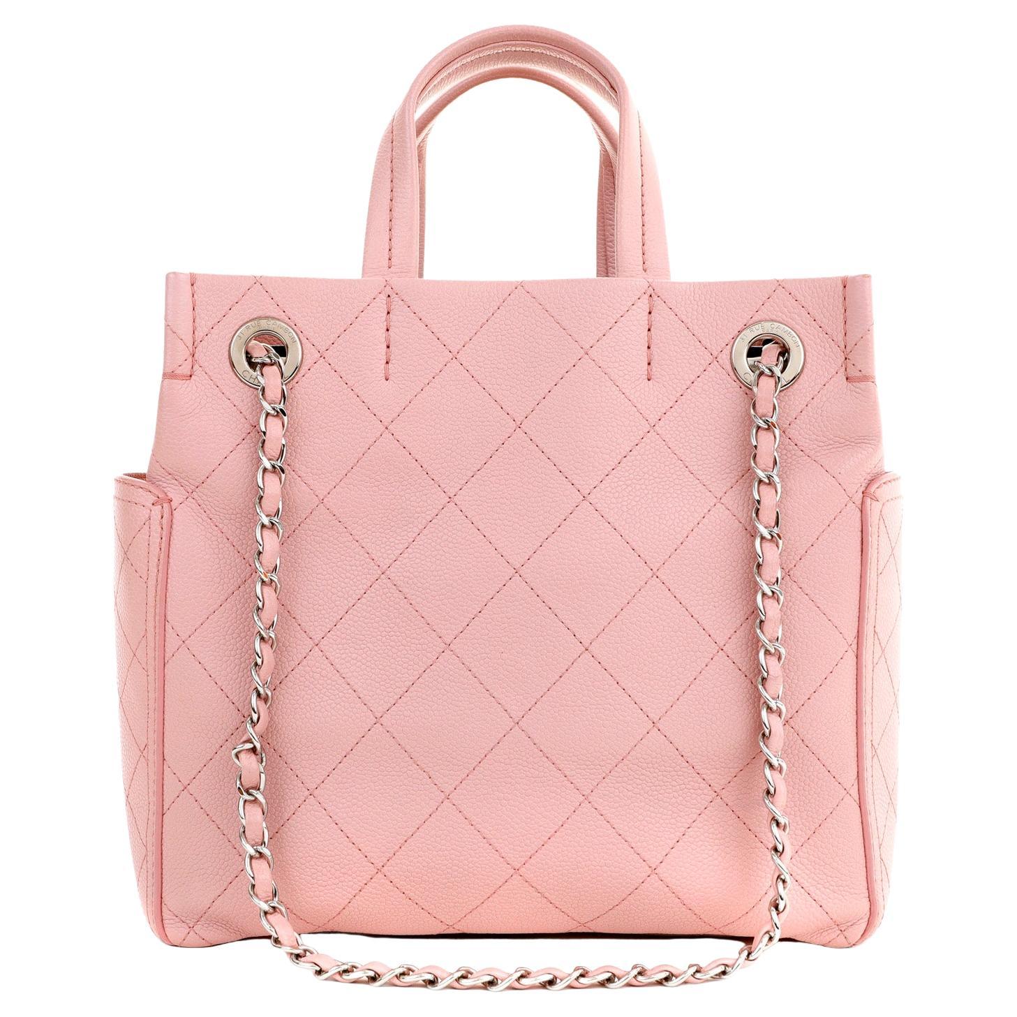 Chanel Pink Caviar Leather Day Tote