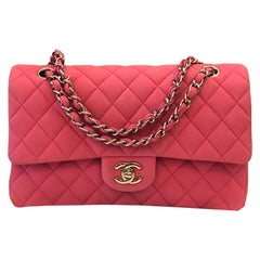 Chanel Pink Caviar Nubuck Classic Double Flap Bag