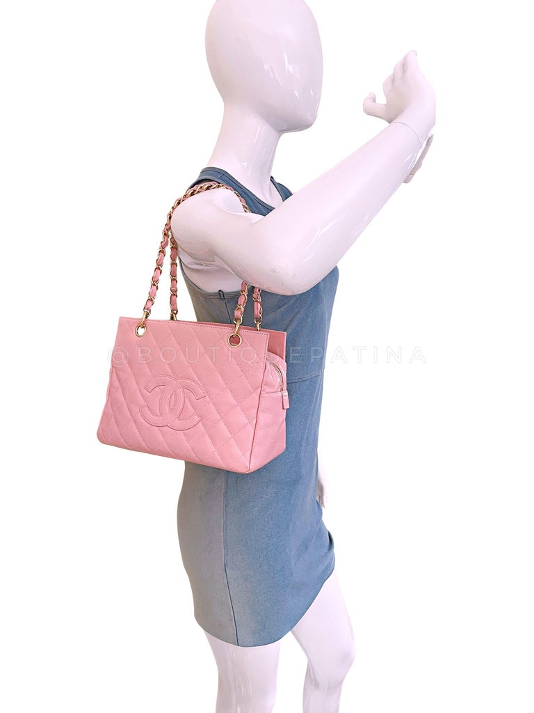 Chanel Pink Caviar Petite Timeless Shopper Tote PTT Bag 24k GHW – Boutique  Patina