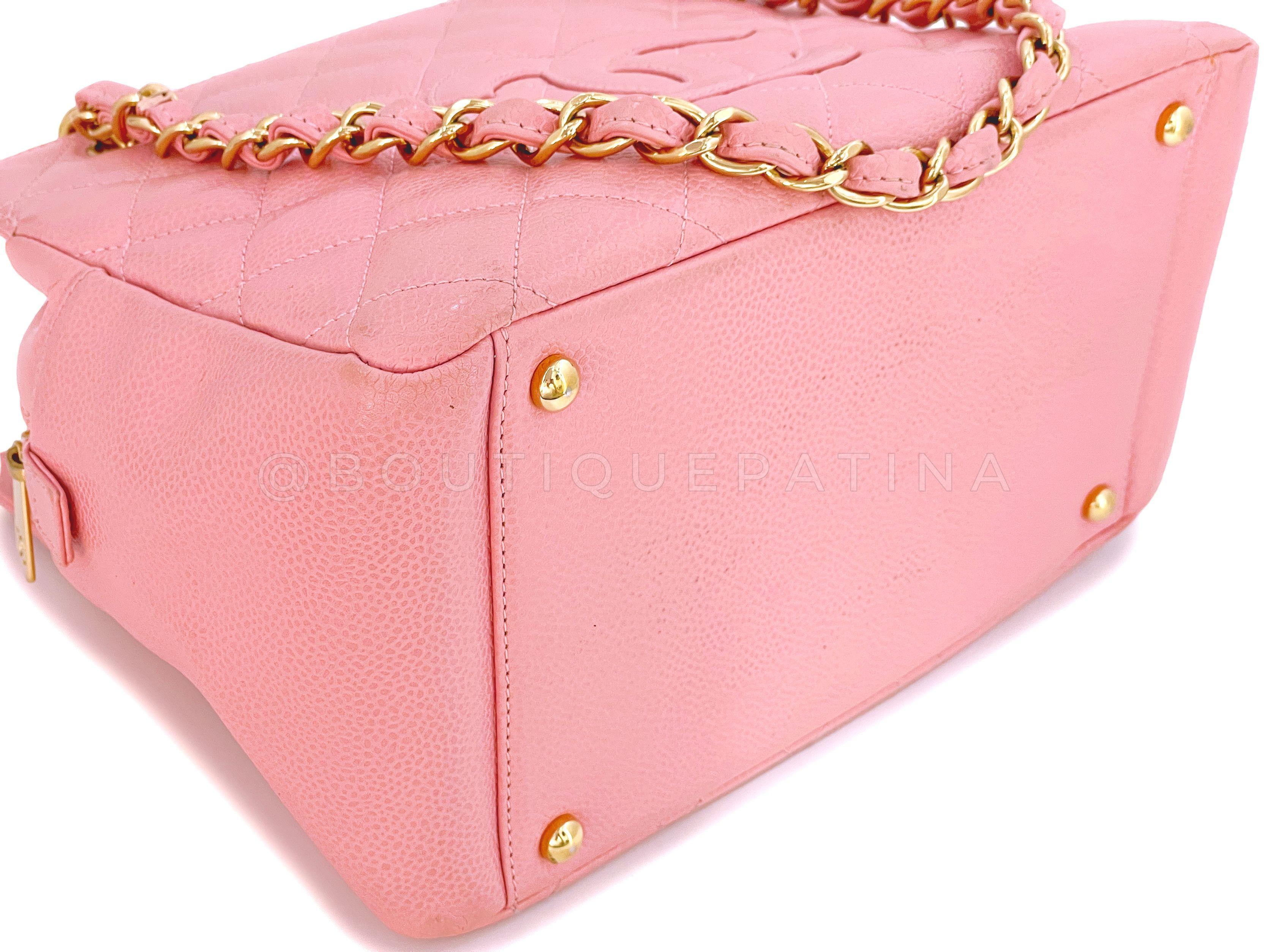 Chanel Pink Caviar Petite Timeless Shopper Tote PTT Bag 24k GHW 65400 2