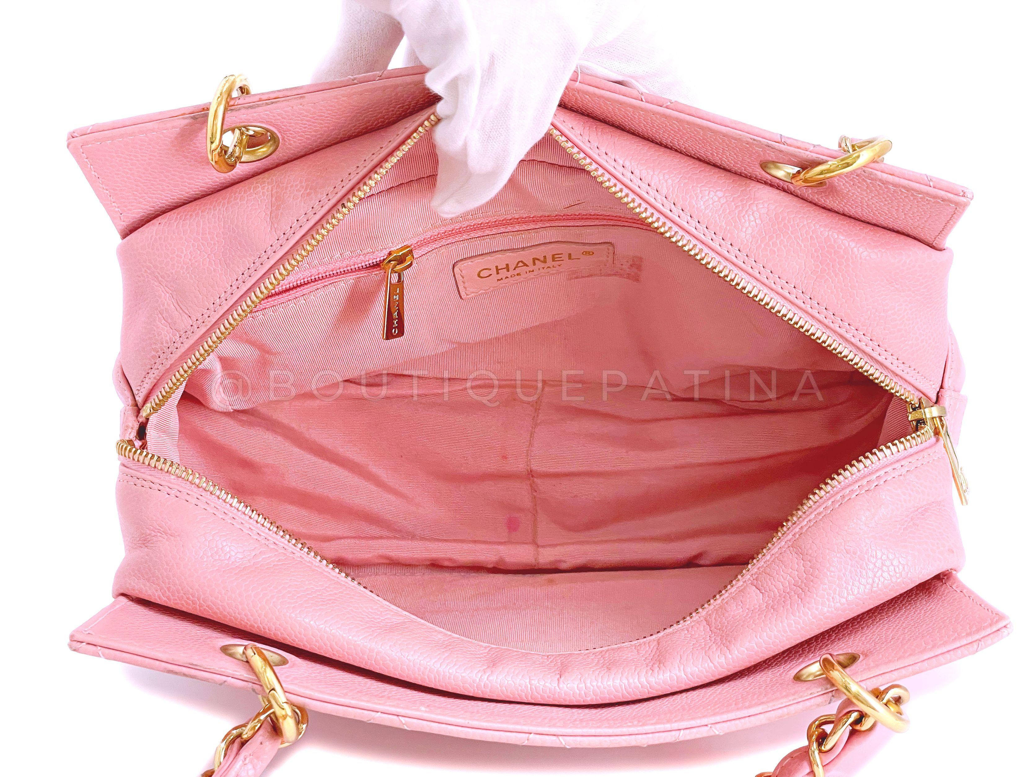 Chanel Pink Caviar Petite Timeless Shopper Tote PTT Bag 24k GHW 65400 4