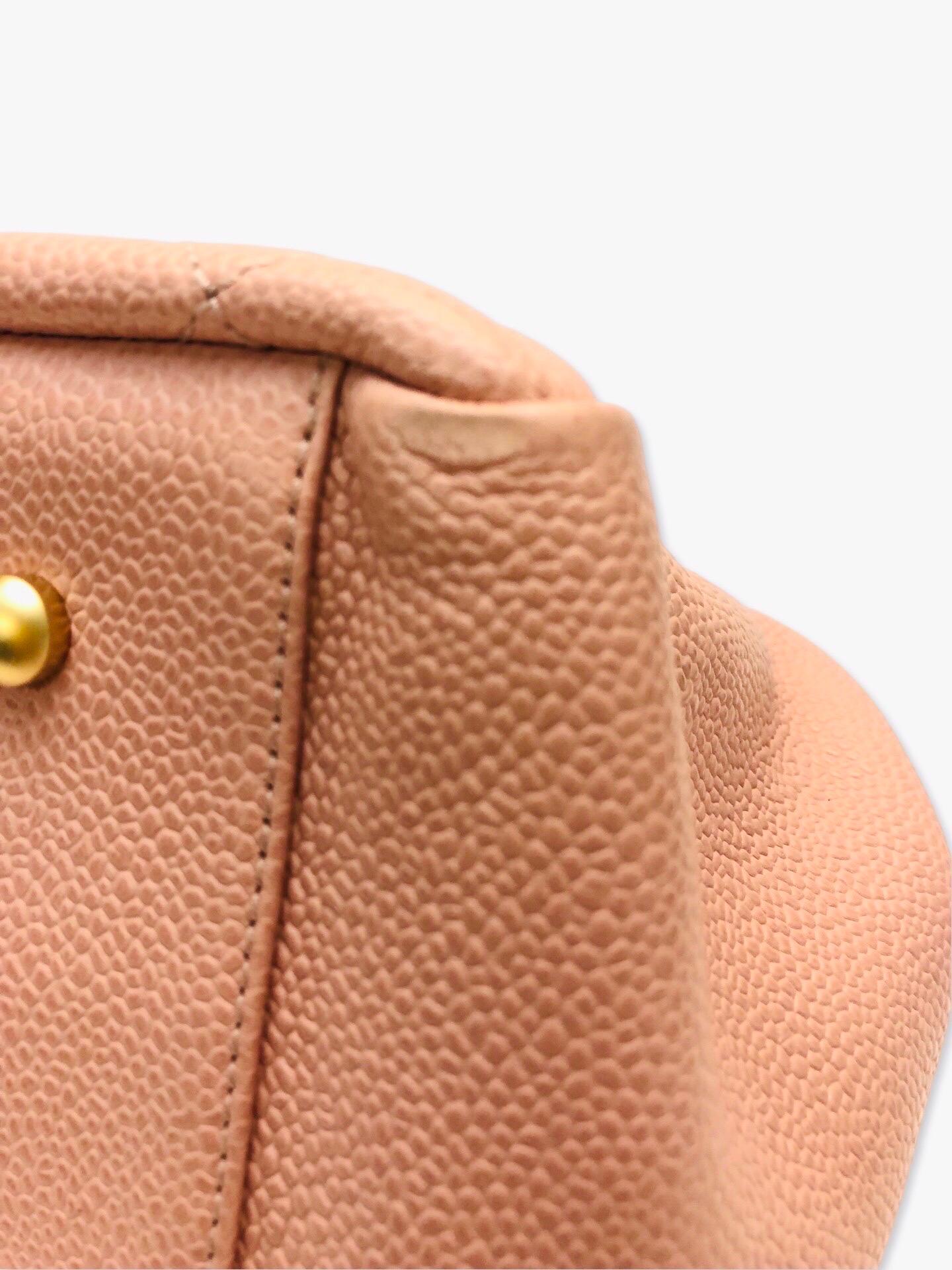 Chanel Pink Caviar Petite Timeless Tote Chain Bag For Sale 6