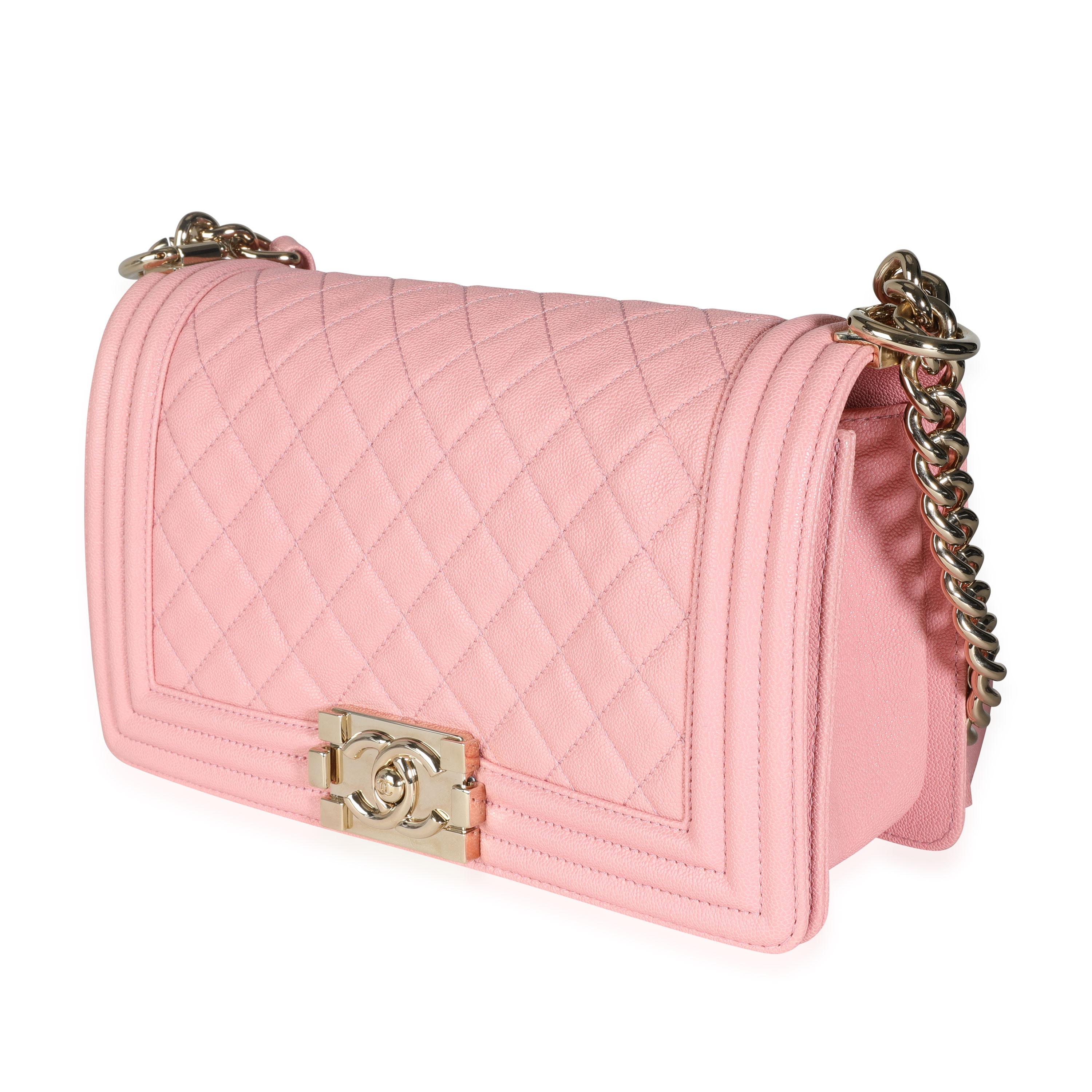 chanel boy bag pink