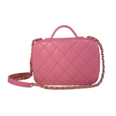 Chanel Pink Caviar Vanity Case