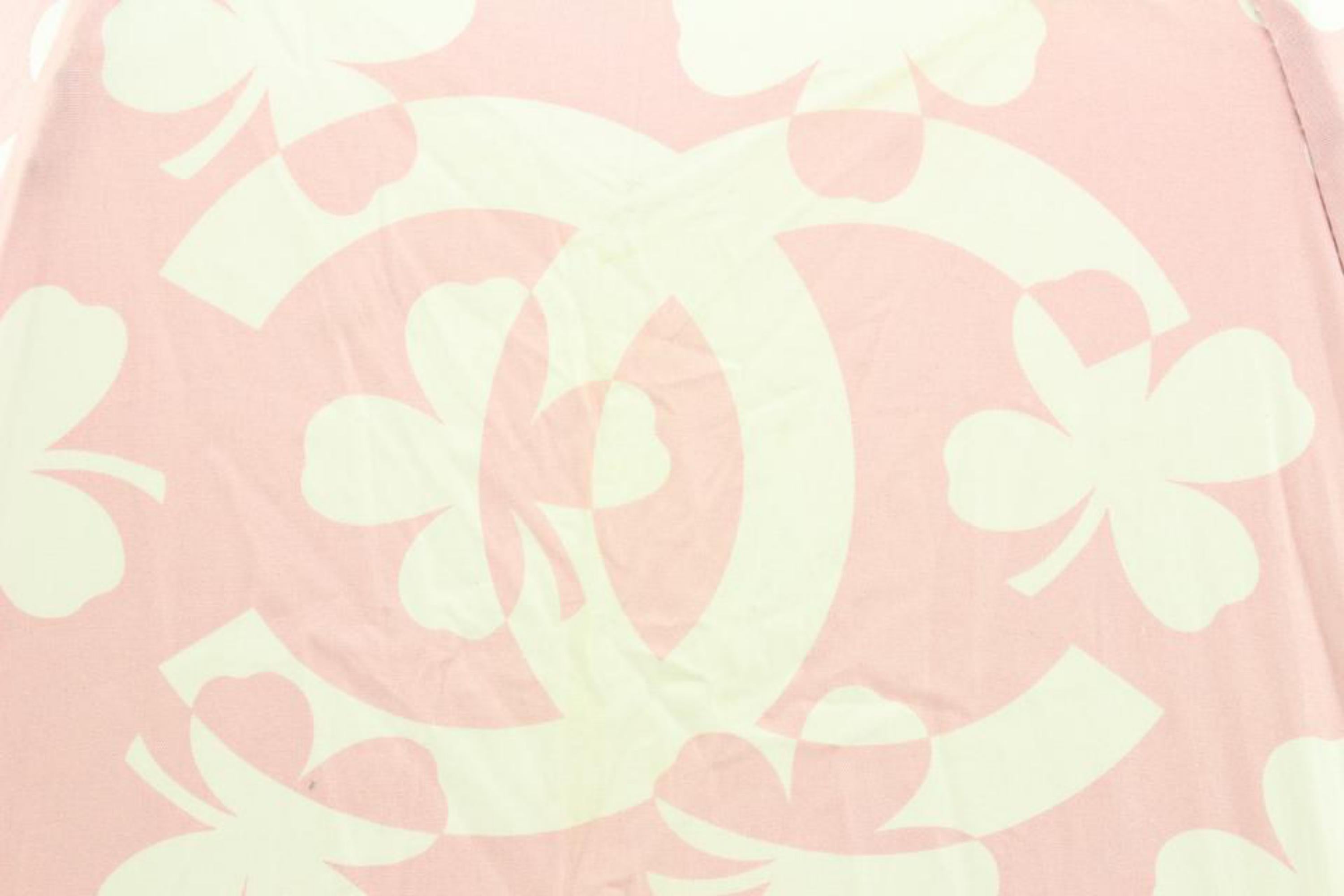 Women's Chanel Pink CC Clover Charm Umbrella 1028c14