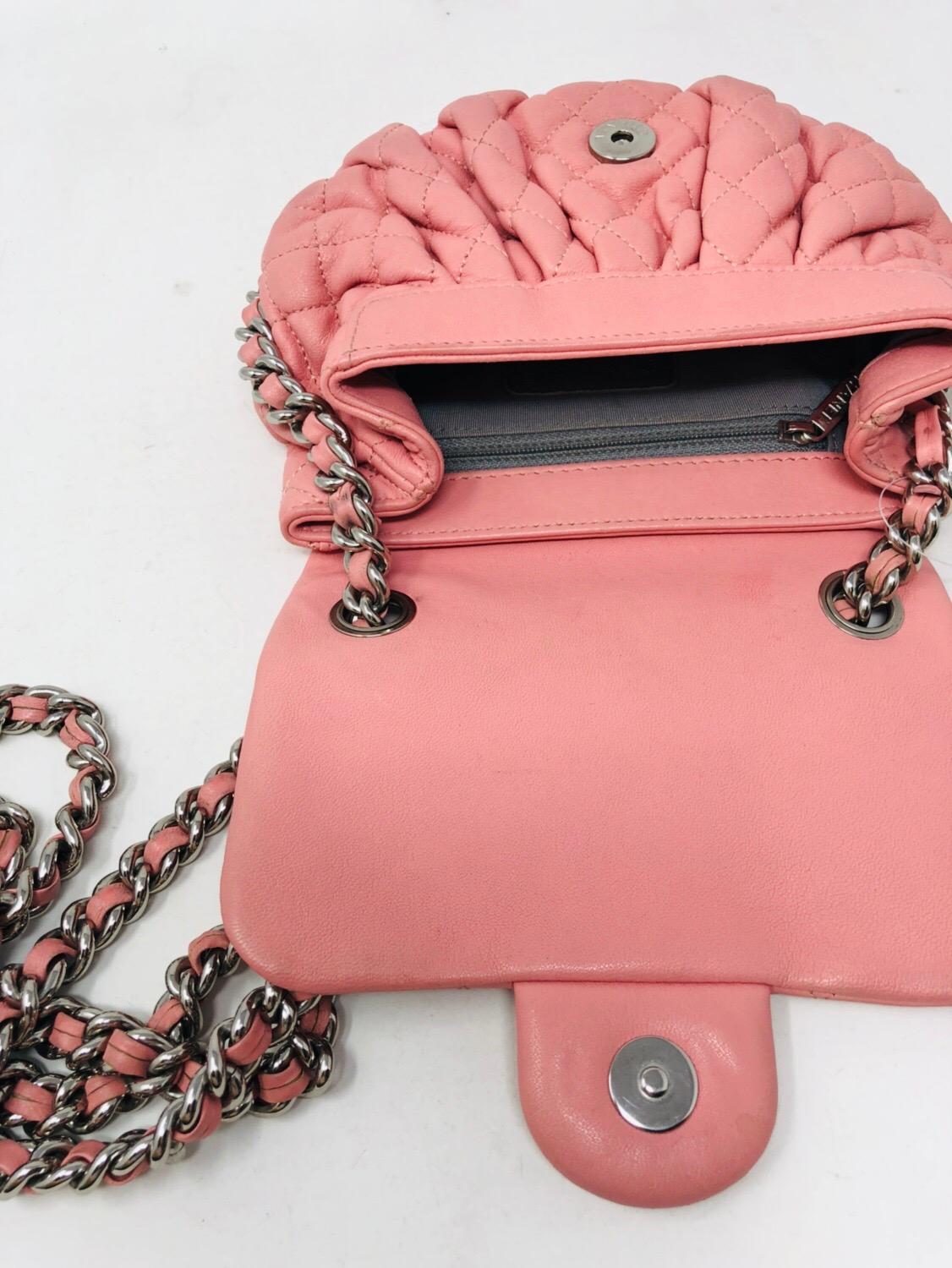 Women's or Men's Chanel Pink Chain Around Crossbody Bag