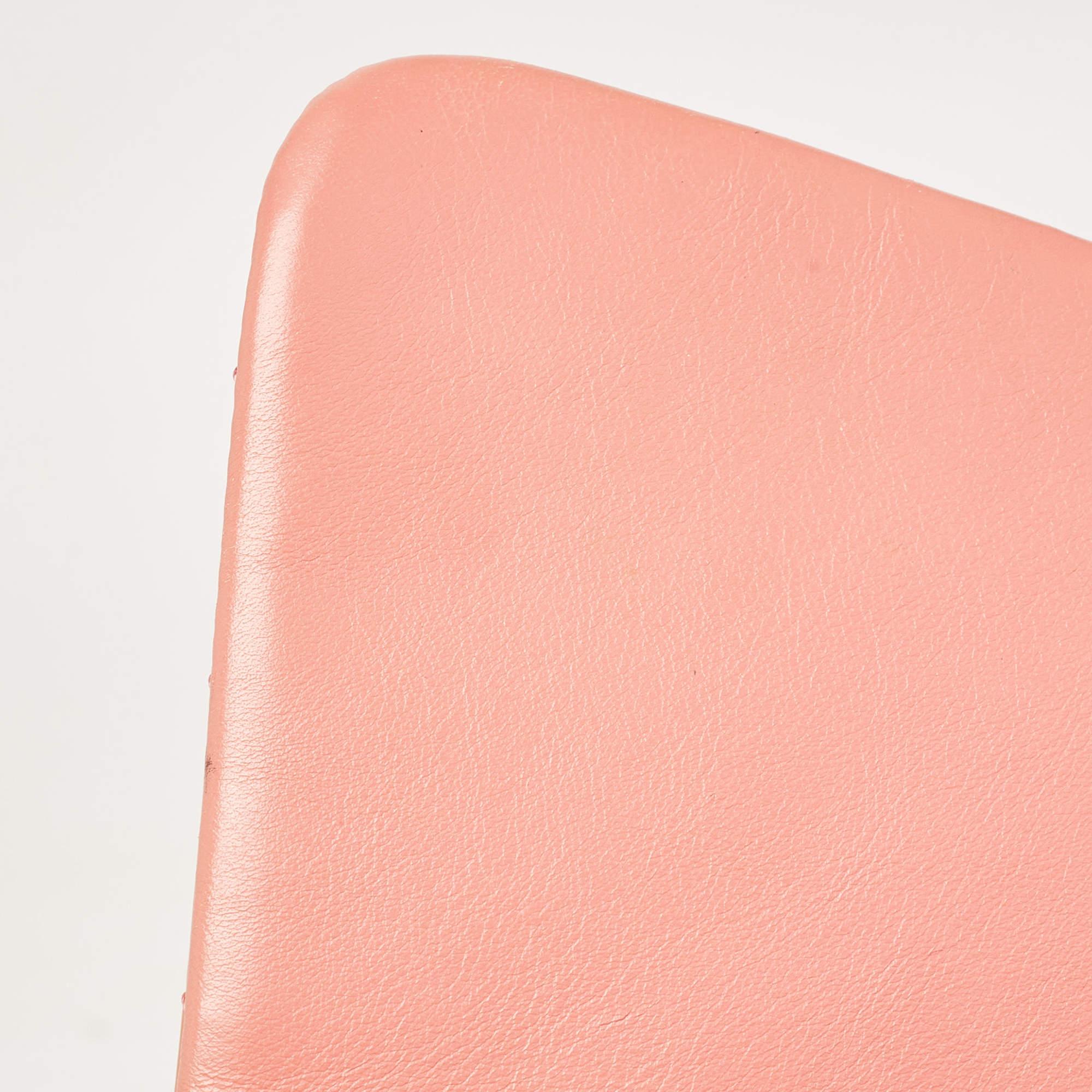 Chanel Rosa Chevron Charol Jumbo Classic Leather Bolso Solapa Simple en venta 14