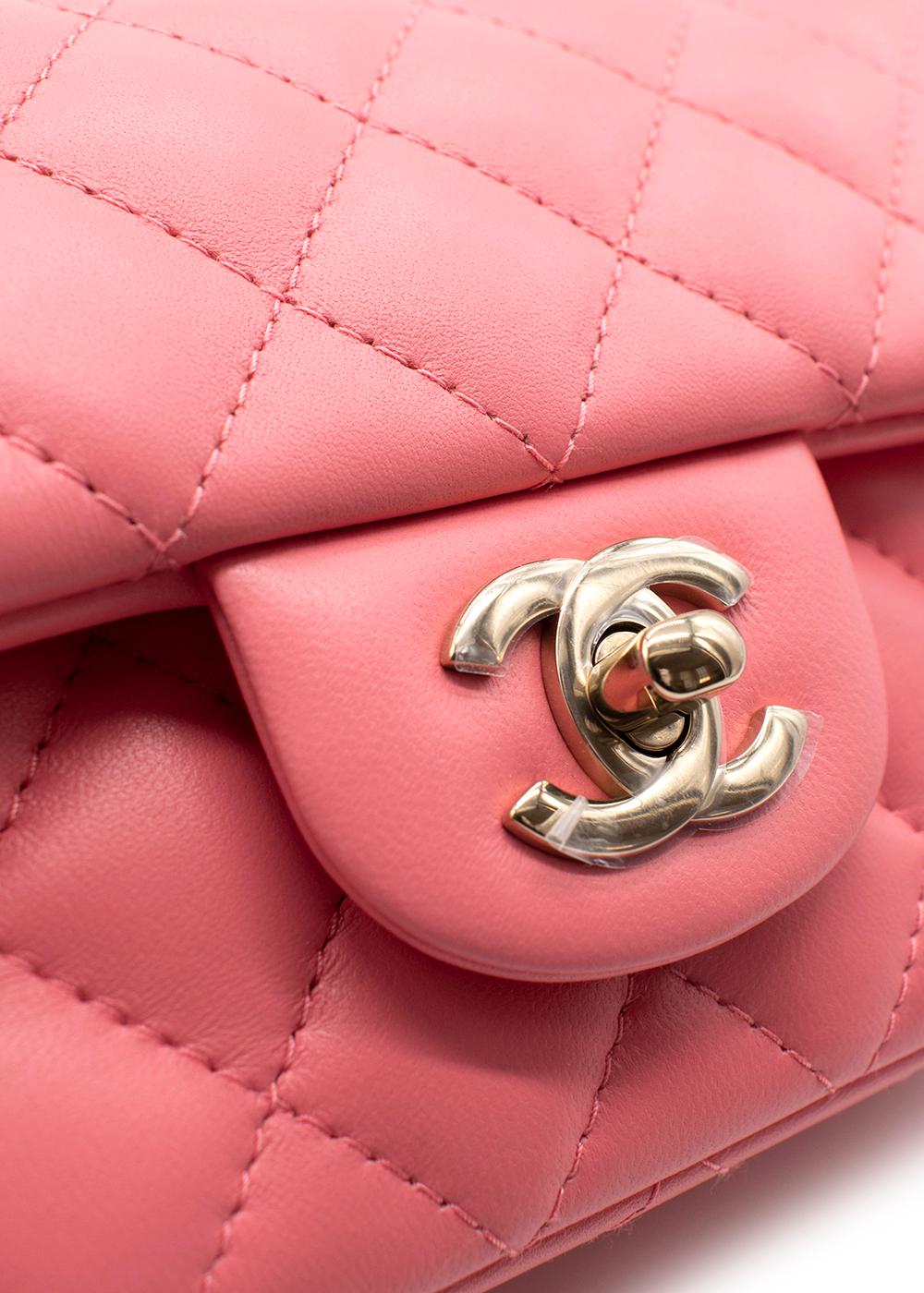 Chanel Pink Classic Mini Flap Bag at 1stDibs pink chanel bag, chanel