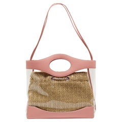 Sac de shopping Chanel rose/rose en PVC et cuir 31