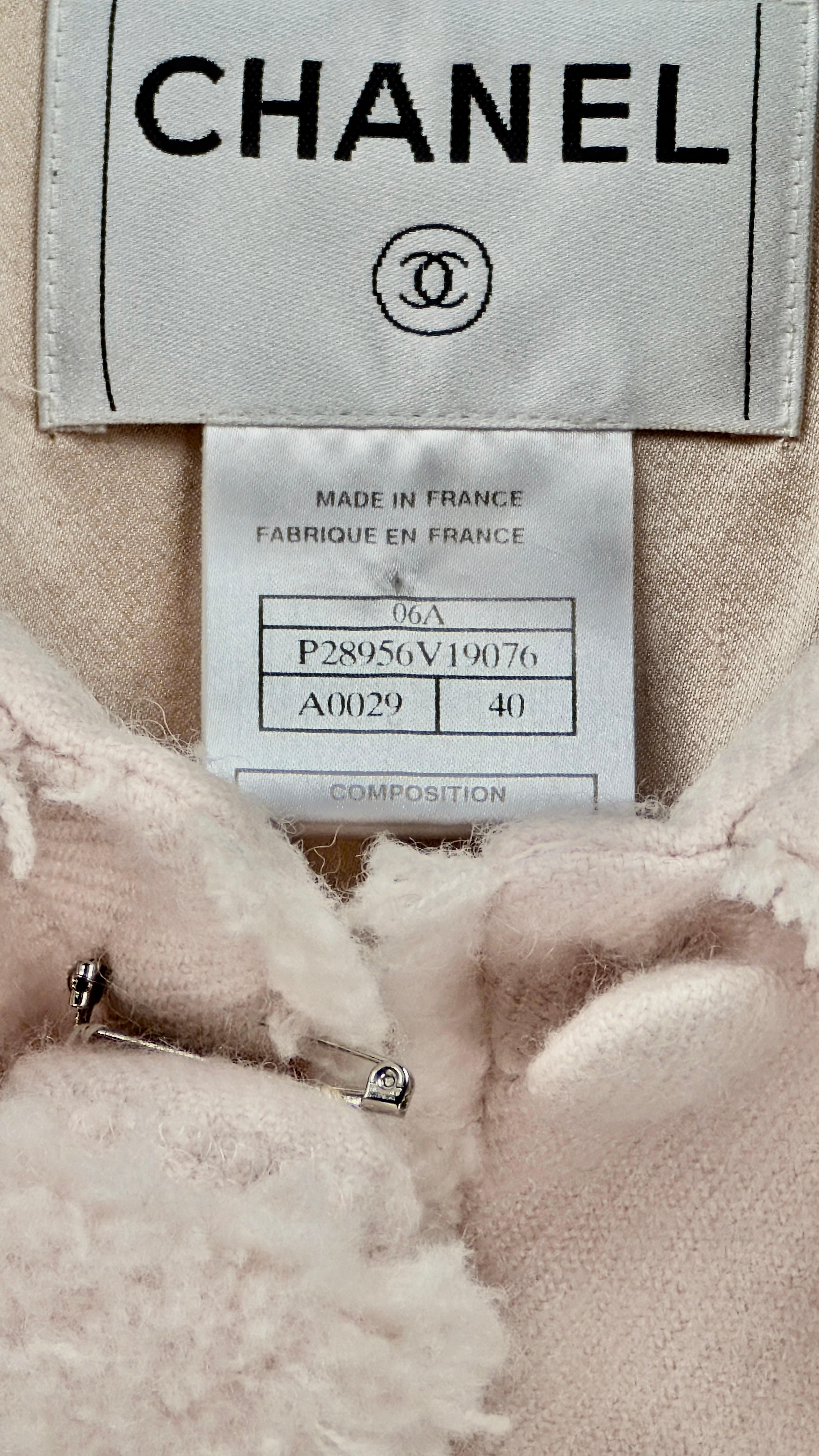 CHANEL abrigo rosa pre otoño 2006 París Nueva York en venta 5