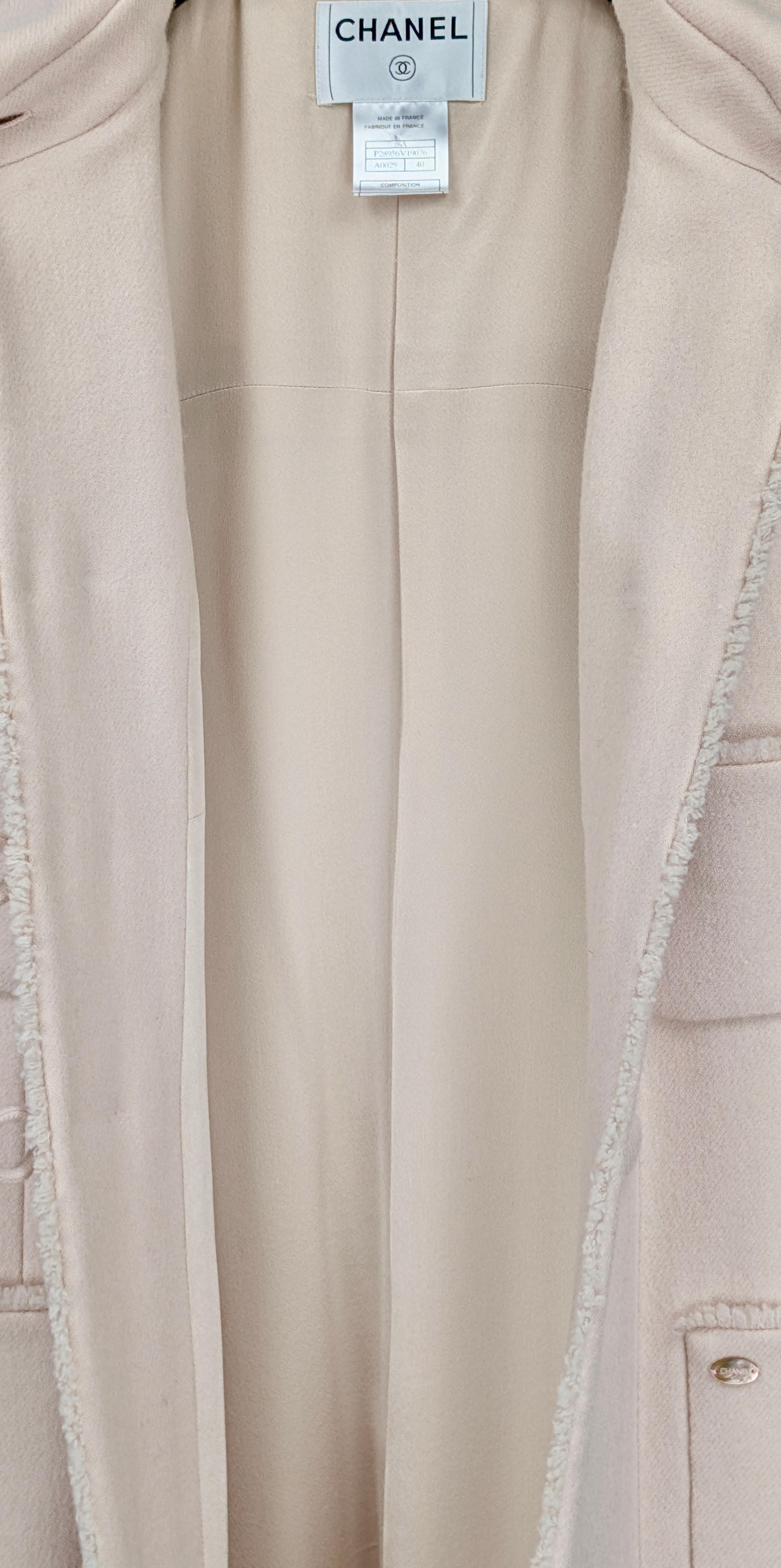 CHANEL abrigo rosa pre otoño 2006 París Nueva York en venta 6