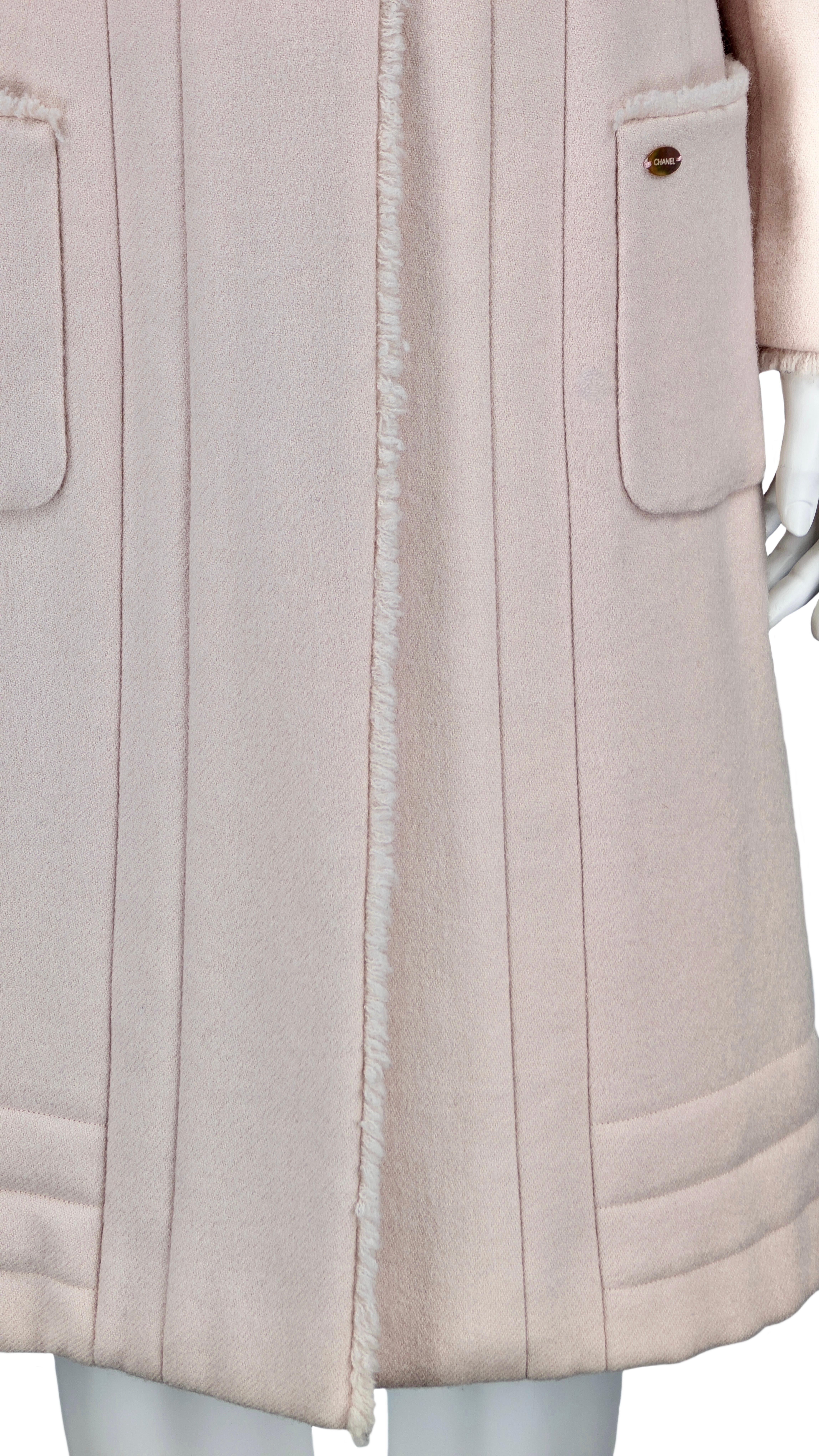 De las mujeres CHANEL abrigo rosa pre otoño 2006 París Nueva York en venta