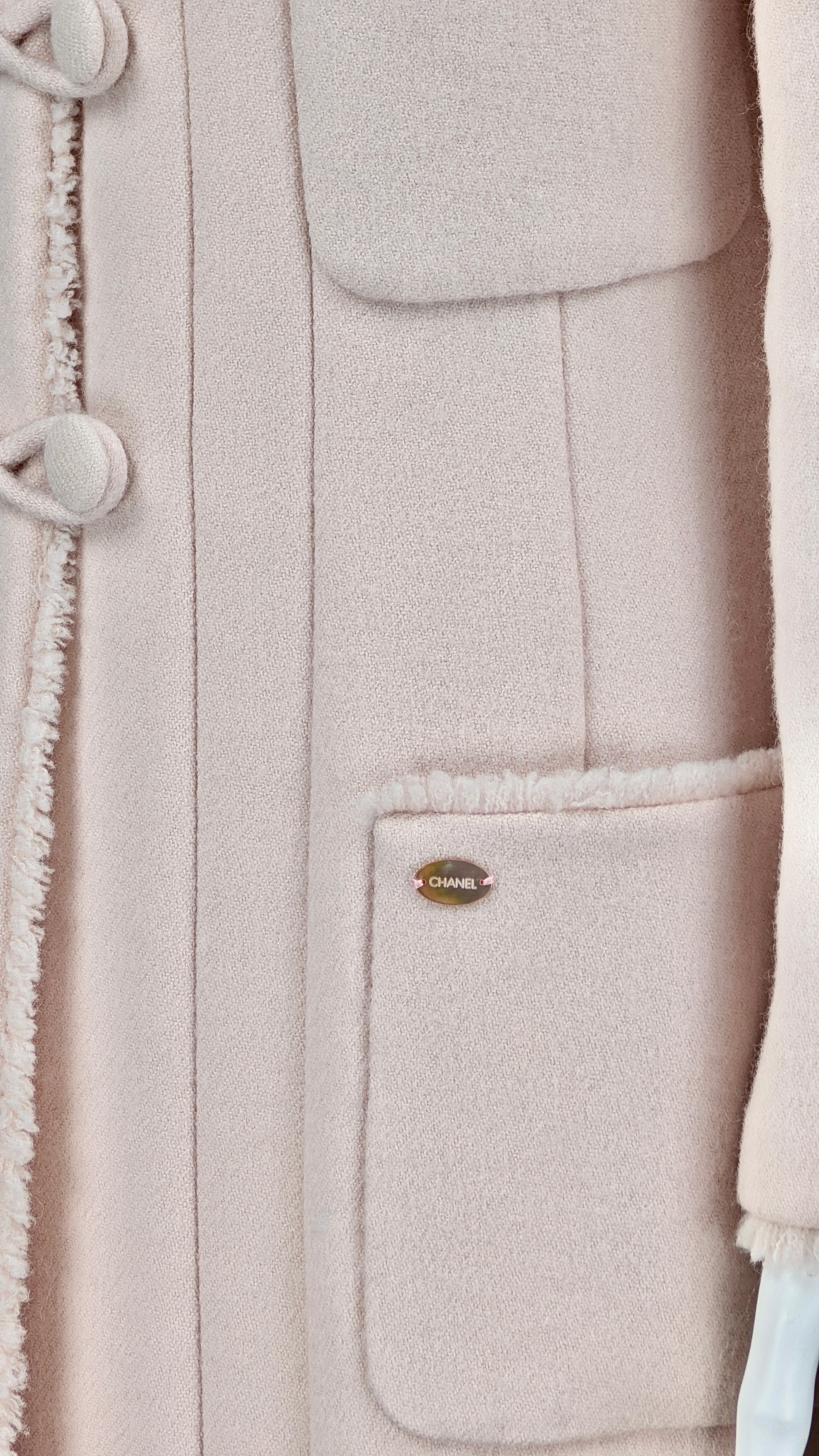 CHANEL abrigo rosa pre otoño 2006 París Nueva York en venta 2