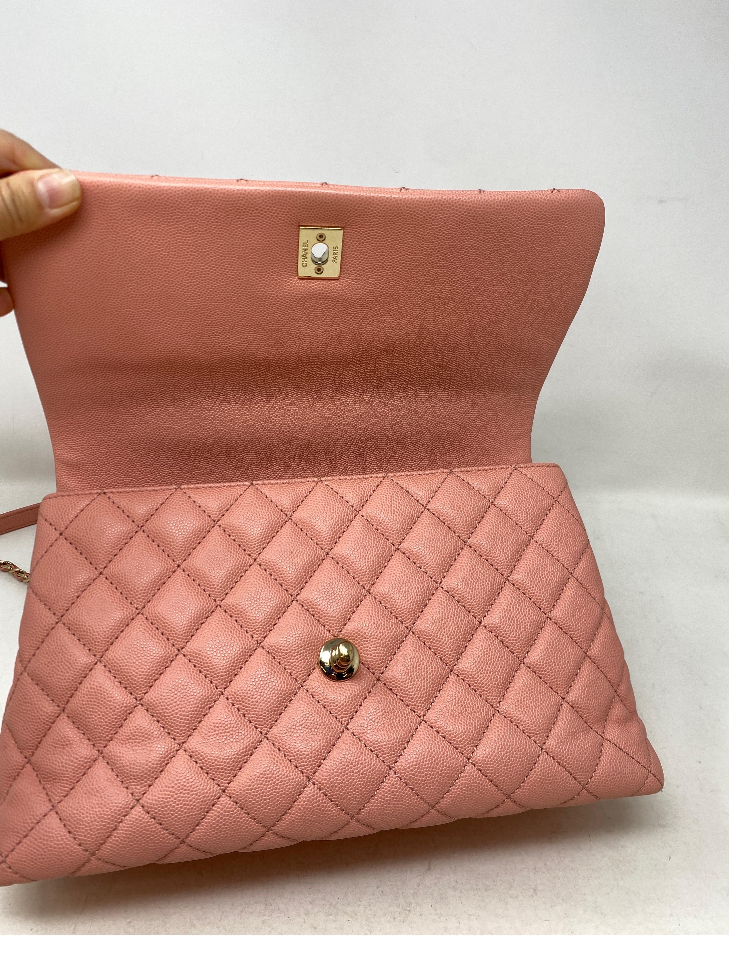 Chanel Pink Coco Handle Bag 7
