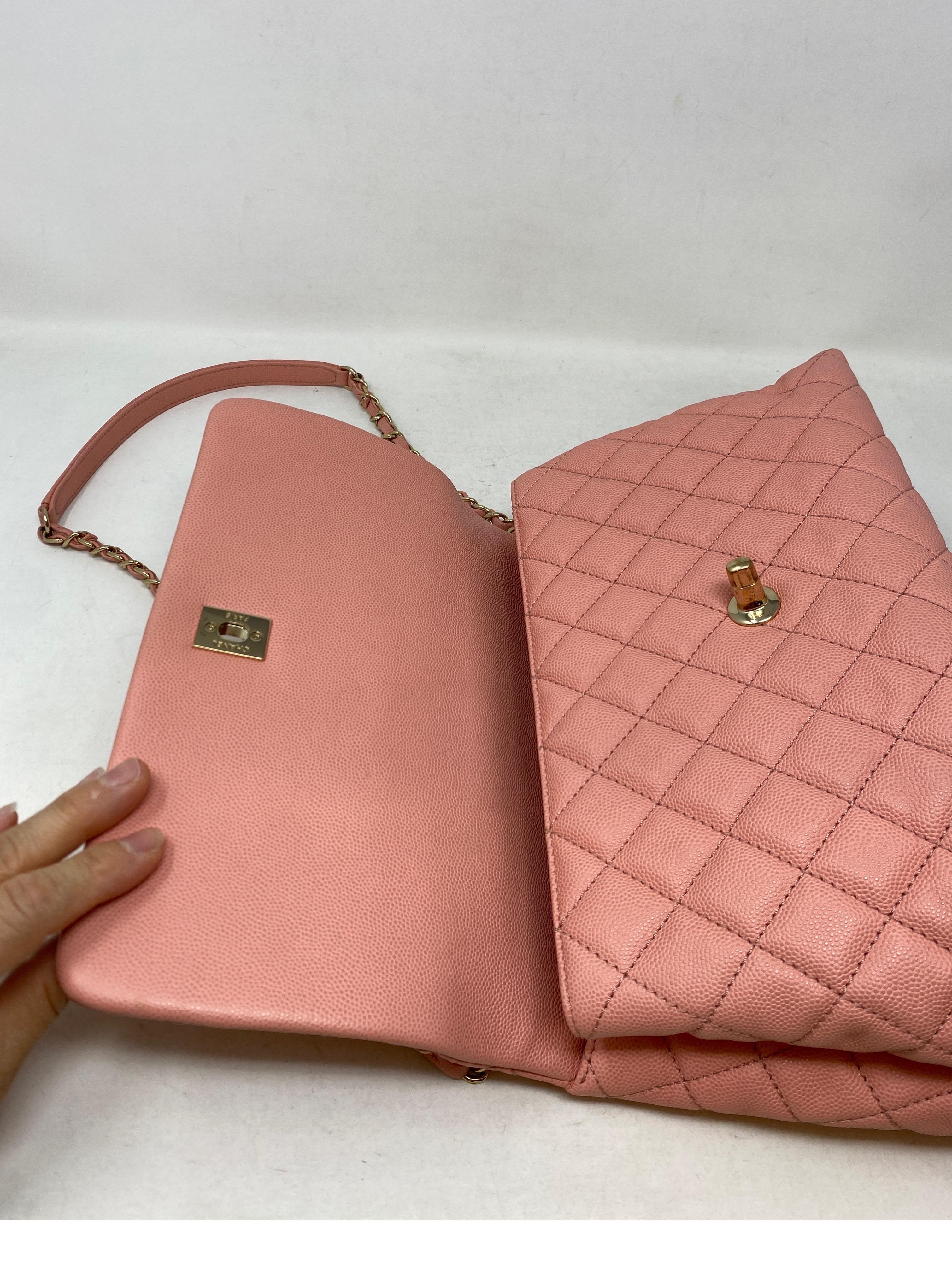 Chanel Pink Coco Handle Bag 8