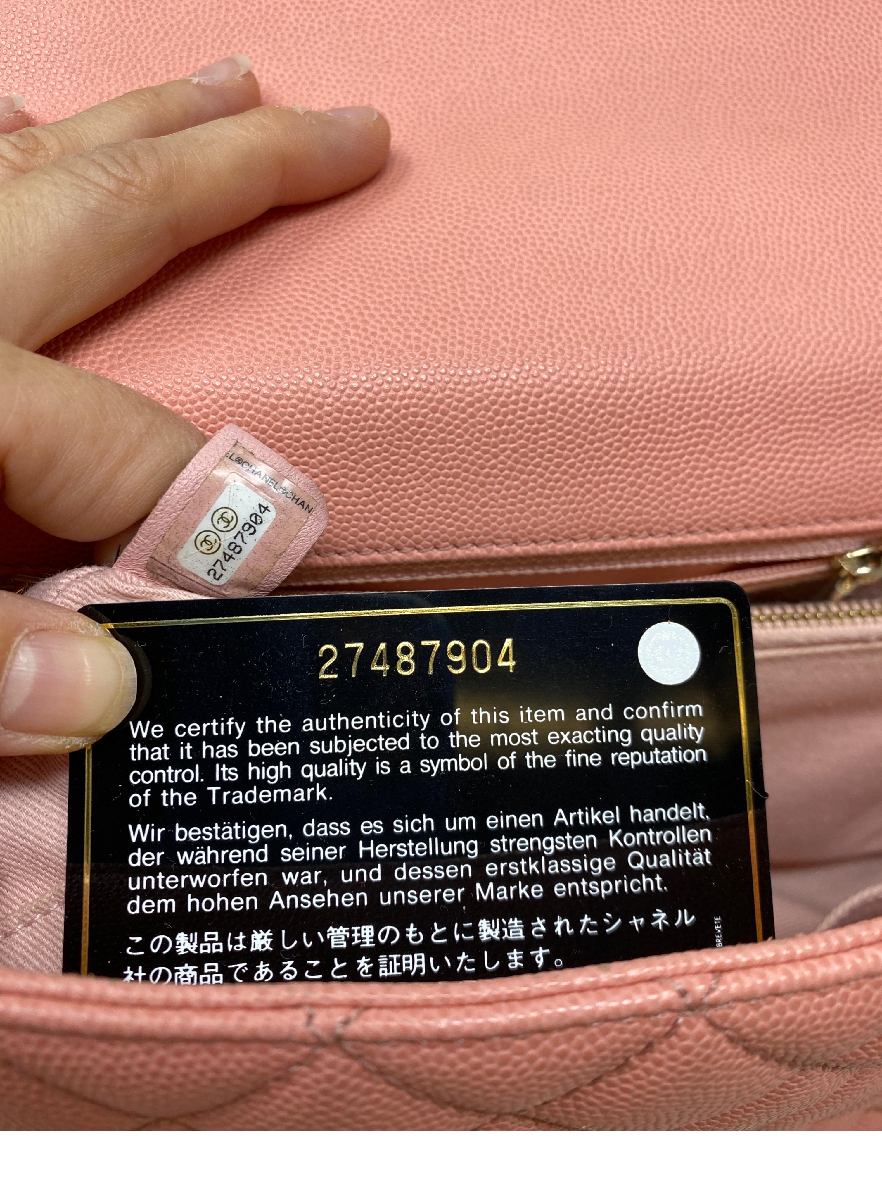 Chanel Pink Coco Handle Bag 10