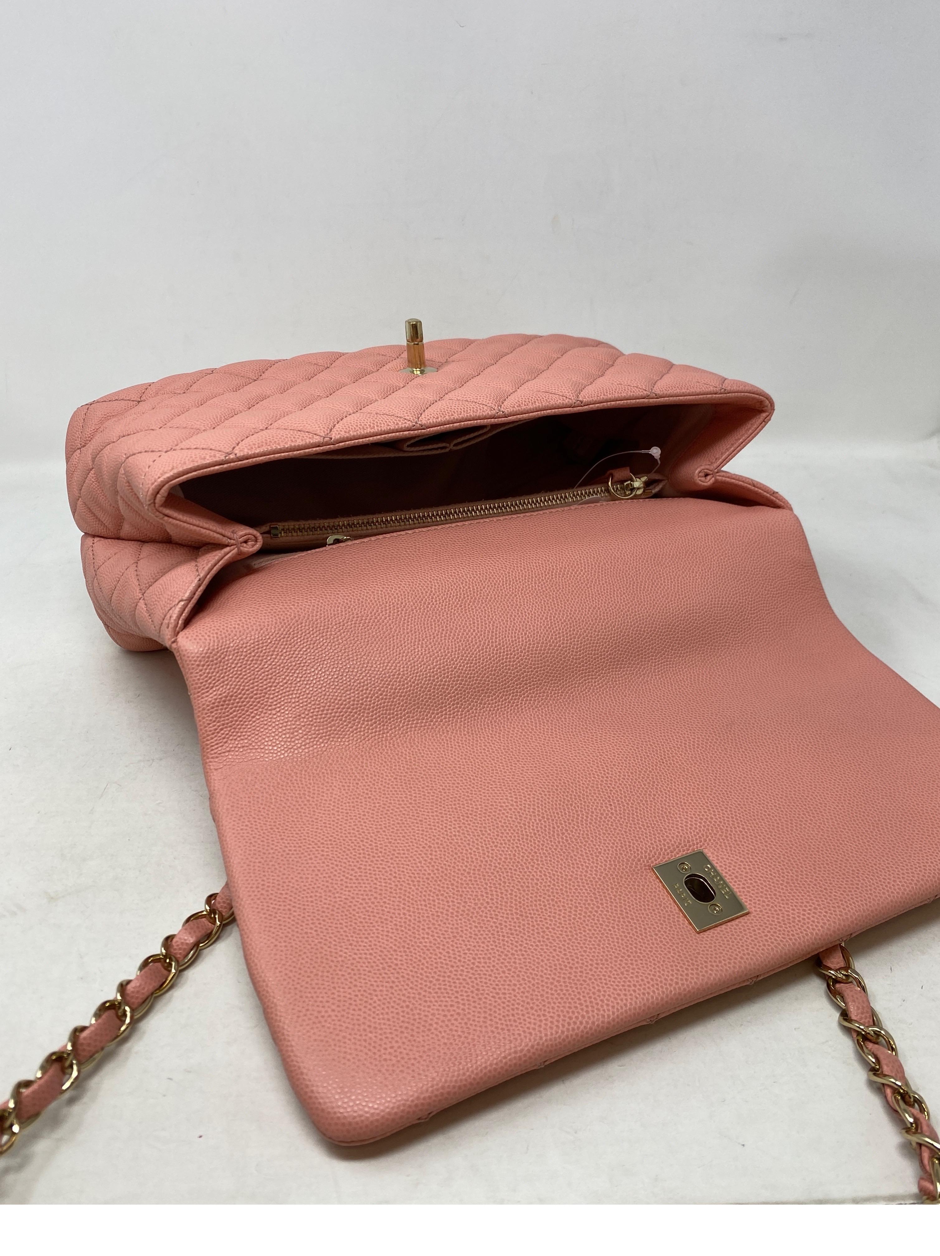 Chanel Pink Coco Handle Bag 12