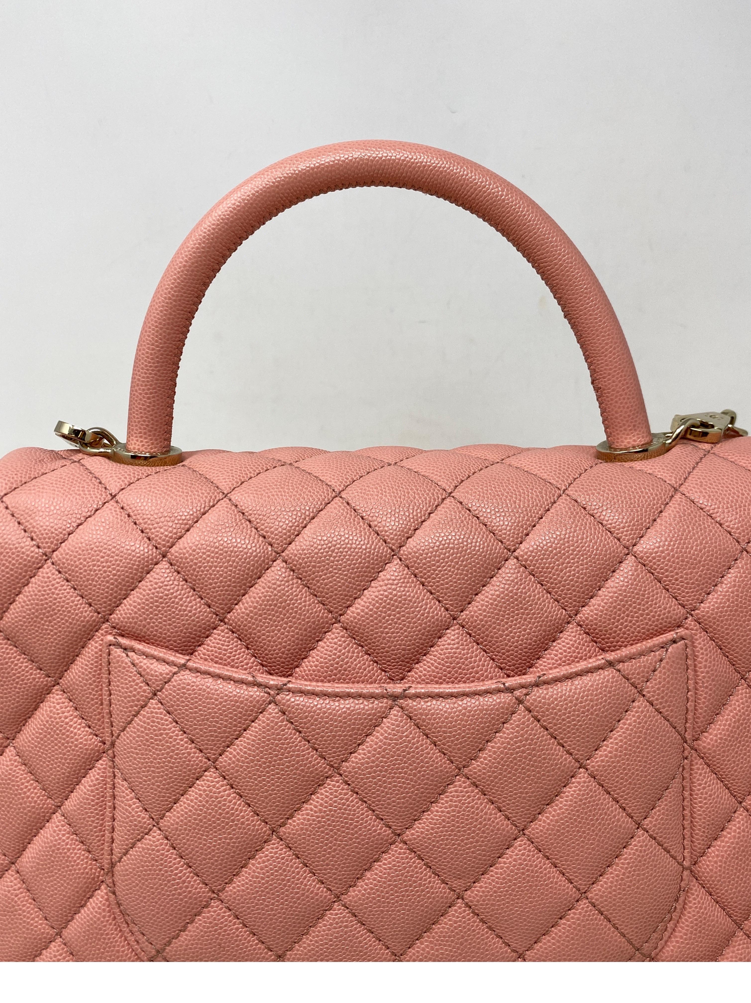 Chanel Pink Coco Handle Bag In Excellent Condition In Athens, GA
