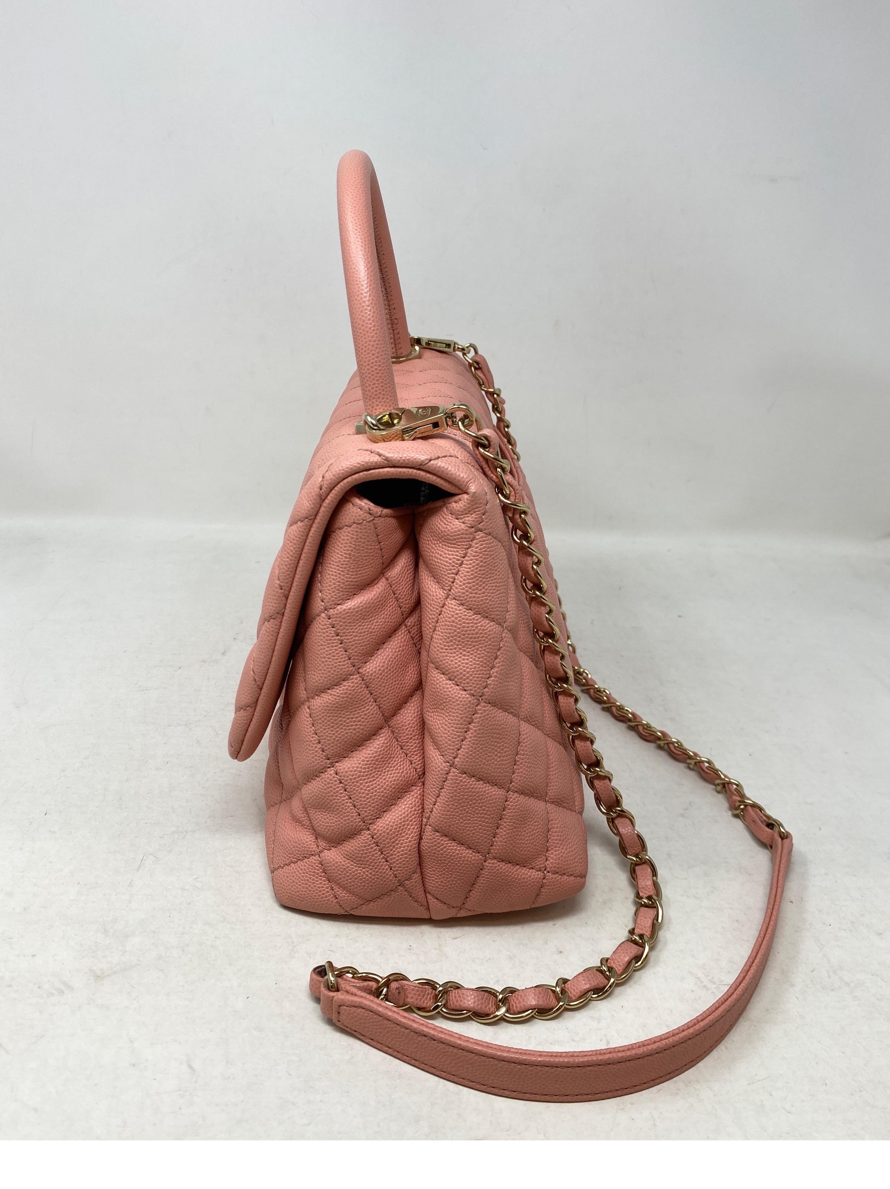 Chanel Pink Coco Handle Bag 1