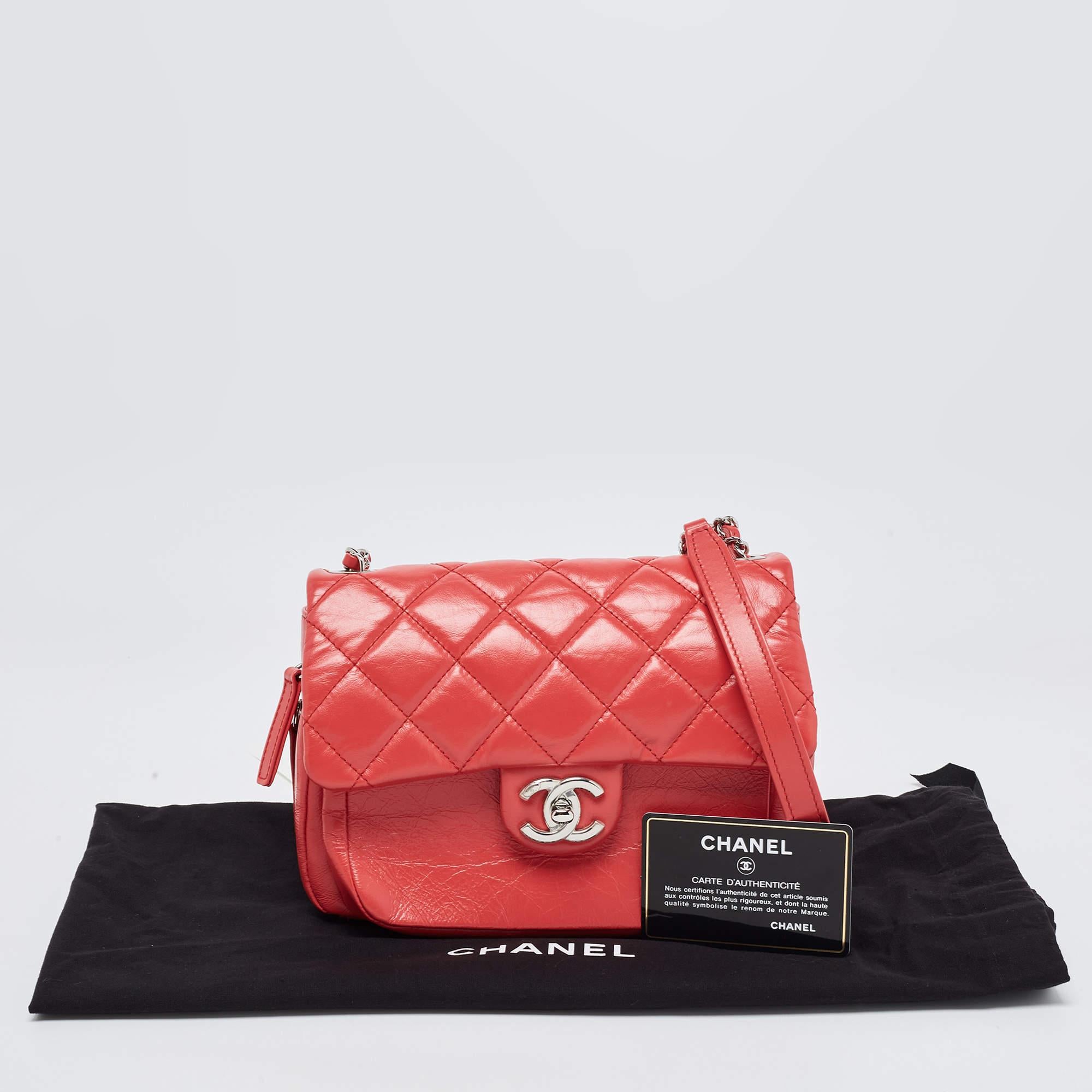 Chanel Pink Coral Quilted Leather Express Zip Around Flap Bag 12