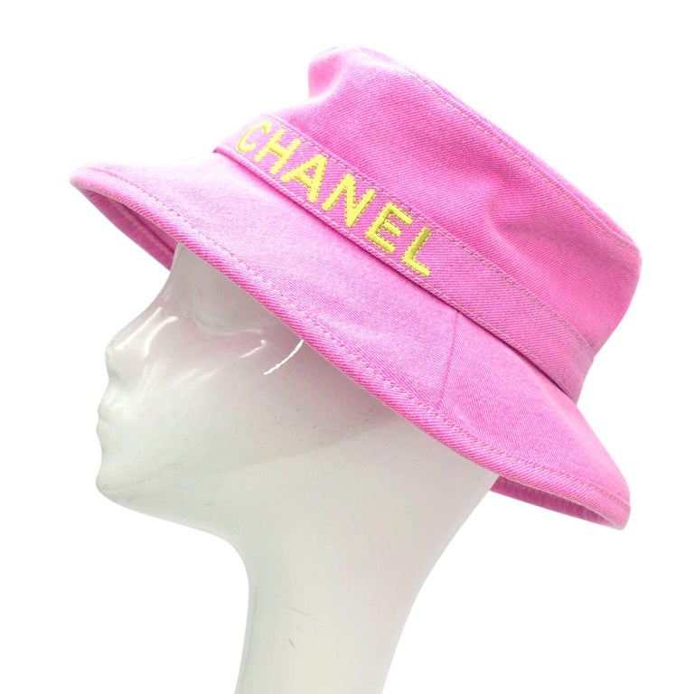 Chanel Pink Cotton Bucket Hat - Rare