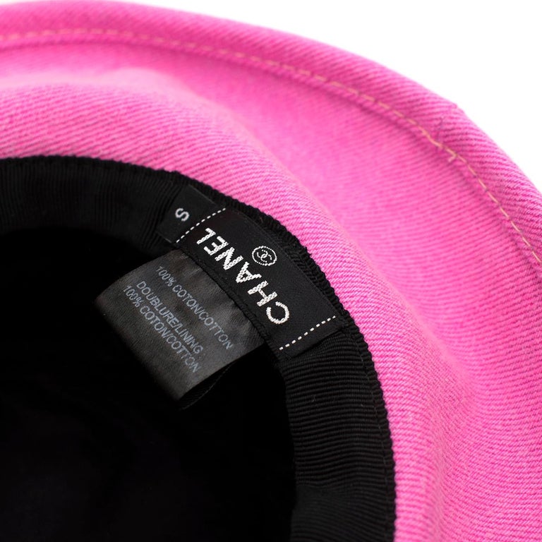 Chanel Pink Cotton Bucket Hat - Rare