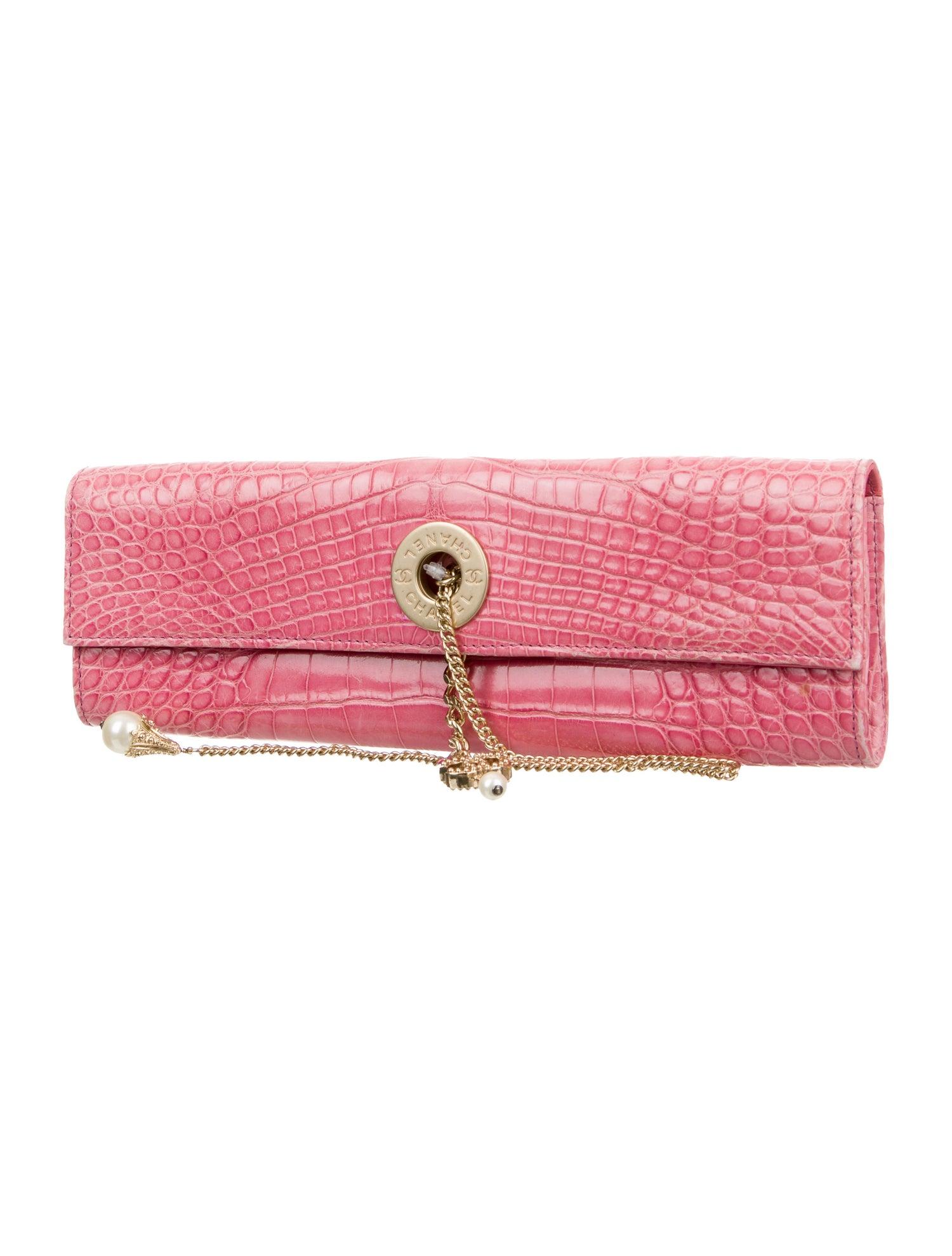 chanel evening clutch bag with chain