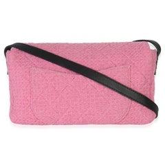 Chanel Pink Easy Tweed Jumbo Reissue Messenger Flap