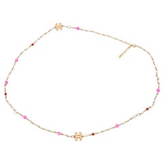 Chanel Pink Embellished Chain Sautoir