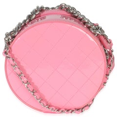 Chanel Pink Glazed Calfskin CC Round As Earth Bag