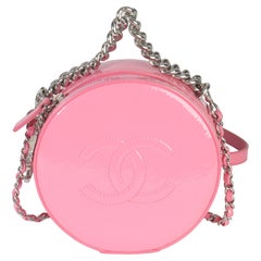 Chanel Pink Glazed Calfskin CC Round As Earth Bag